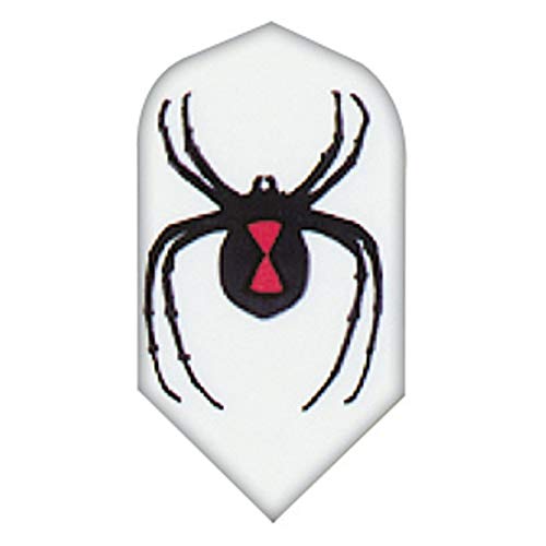 US Darts - 5 Sets (15 Flights) - Black Widow - Hard Poly, Slim Dart Flights