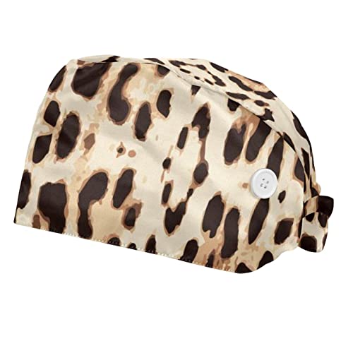 Couvre-chef unisexe casquette et chapeaux de travail imprimé léopard
