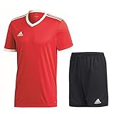 100% Polyester. adidas Fußball Tabela 18 Trikotset Trikot Shorts Trainingsset Kinder rot schwarz Gr 140