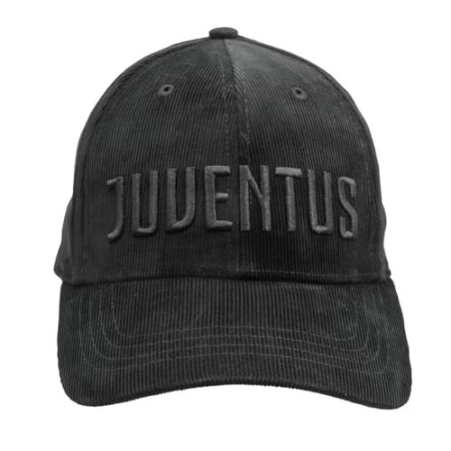 Casquette Juventus velours noir brodé haut de gamme en pur coton