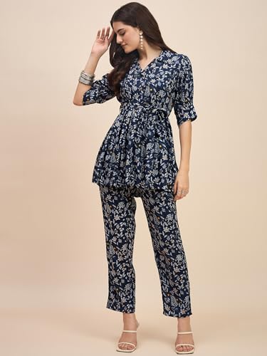 Image of Truvon Fashions Women's Co-Ords Set, Kurta and Pant Set