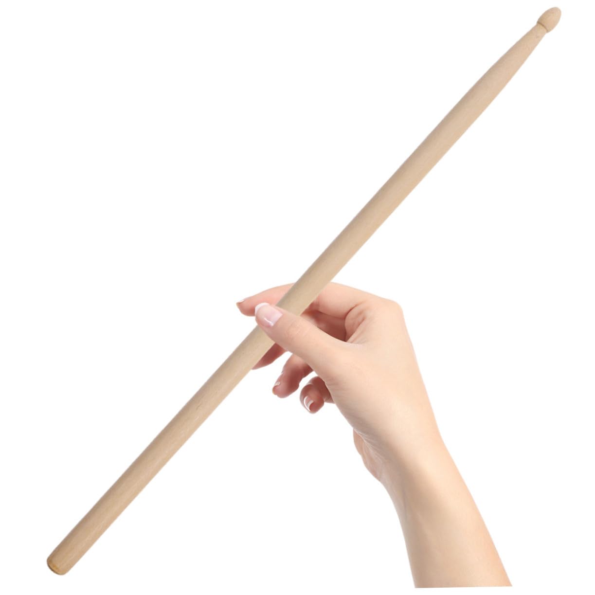 12pares Baquetas de Jazz de Madera Arce para Batería Baquetas de Percusión para Principiantes Práctica Casa Punta Redonda para Jazz y Tambores
