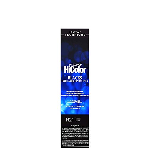 L'Oréal Technique HiColor Violet & Blacks Permanent Hair Color | Anti-Breakage Ceramide R Complex | Multi-Lift with No Brassiness | For Dark Bases | Long Lasting Color | Deep Violet