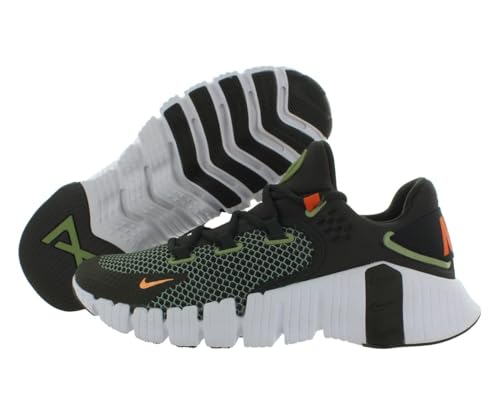 Nike Free Metcon 4 Unisex Shoes Size 10.5, Color: Cargo Khaki/Safety Orange-Brown
