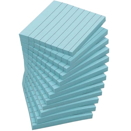 ななはちなな　けらふせんよー Amazon.co.jp: 12冊*70枚(6色から選べます) 青 付箋 75x75mm