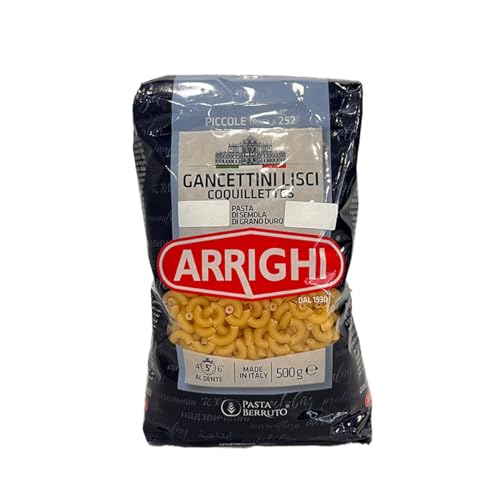 Gancettini Lisci 252 (Dirsek Makarna) 500 g