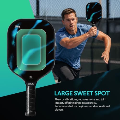 Image of Pickleball Paddles Set of 2 /4- USAPA Approved Graphite /Fiberglass Pickleball Racket, 2 Pickleball Rackets, 4 Balls and 1 Portable Carry Bag, Aesthetic Pickle Ball Set for Men Women Beginners