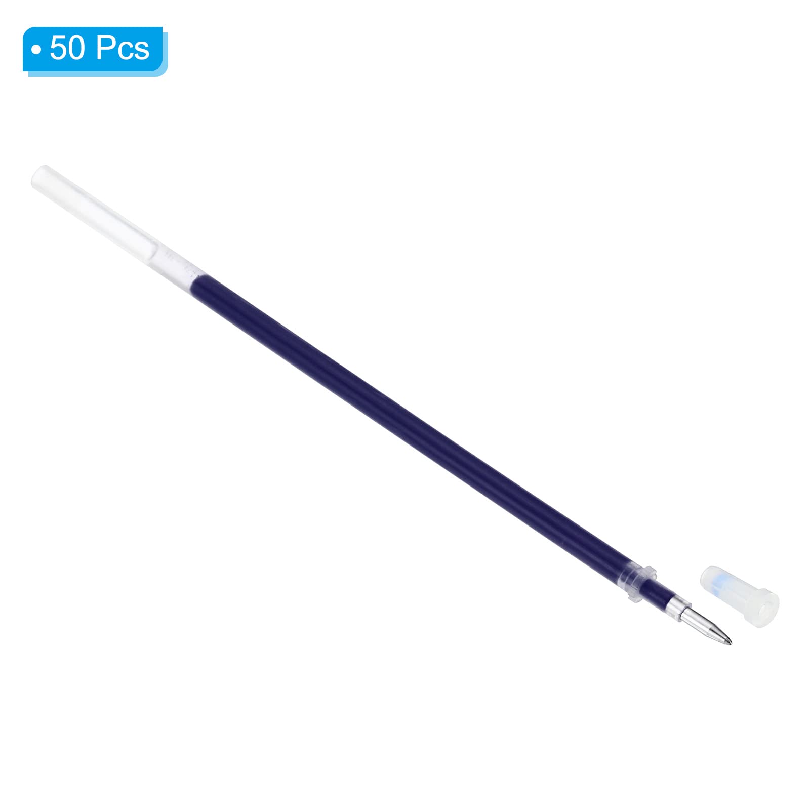 PATIKIL 0.5mm Ink Pen Refills Blue, 50 Pcs Gel Pen Refills Ballpoint Pen Ink Fine Point for Pens Office Supplies Blue Ink - Image 3