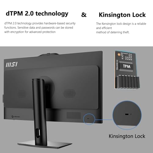 Image of msi PRO AP242P Business All-in-One Desktop, 23.8 inch IPS FHD 100Hz Eye-Care Display, Intel Core i5-14400, 16GB DDR5, 512GB SSD, IR FHD Webcam, Wi-Fi 6E, HDMI, DP, Wireless KB & Mouse, Windows 11 Pro