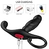 ZWFUN Analvibrator Sex Spielzeug für die Männer mit 3 Vibrationsmodi Heizung Prostata Stimulator Massagegerät, Dildo-Analplug, Masturbator Butt Plug Sexspielzeug für Männer Frauen Paare #2