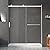 AISU HOME 56-60 in.W × 72 in.H Shower Door, 5/16 in (8mm) Frameless Double-Sided Easy-Clean Double Glass, Buffers Sliding Shower Door, Can be Installed Left and Right, Brushed Nickel