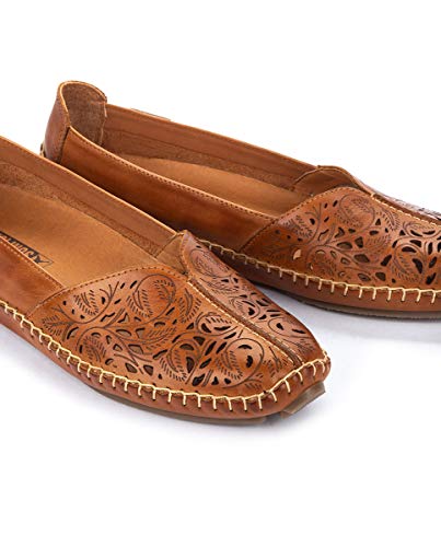 Image of PIKOLINOS Jerez 578-4976 Women's Slip-On Moccasins - Premium Calfskin Leather - Removable Cushioned Insole, Flexible Sole, Lightweight Everyday Comfort