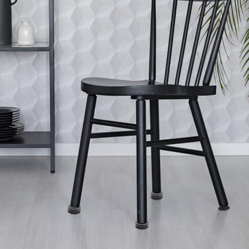 Tapones de plástico negro para patas de silla en terrazas y jardines 5