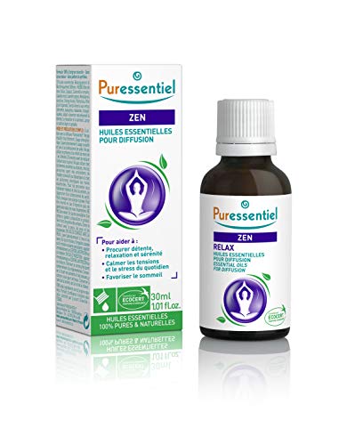 Puressentiel - Sommeil Détente - Huiles Essentielles pour Diffusion - Diffuse Zen -100% pures et naturelles - Aide à procurer détente, relaxation et repos - 30 ml