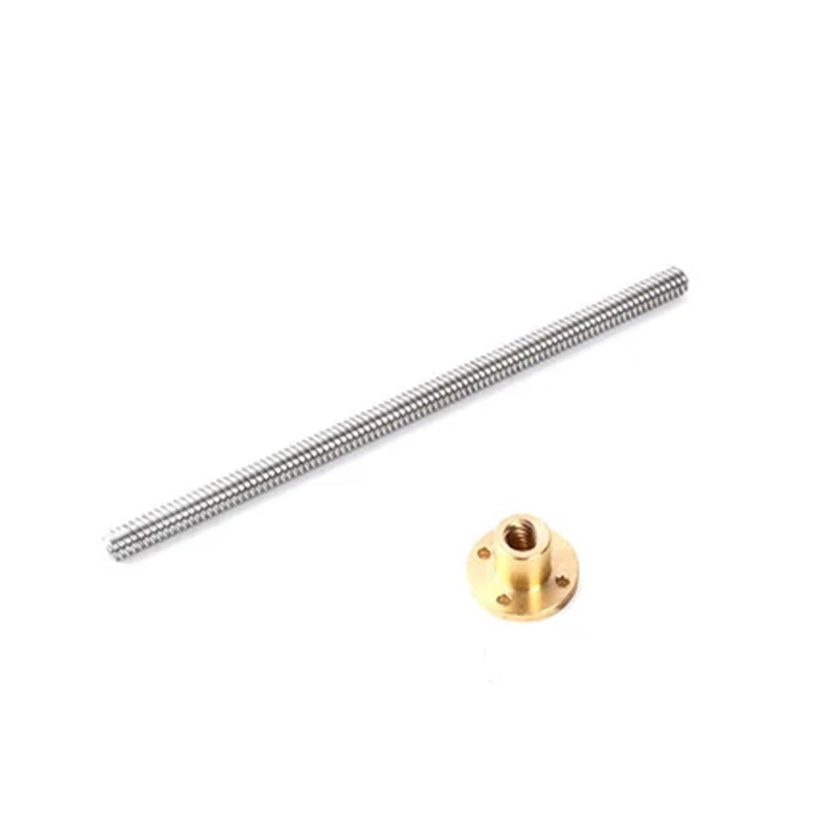 Metal Ball Screw nut 1PCS T12 Trapezoidal Rod Lead Screw Thread 12mm Lead 12mm with Brass Nut L=150mm-1000mm(800mm)