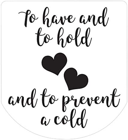 Hand Sanitizer Labels Thank You Wedding Stickers Set of 90 (White)