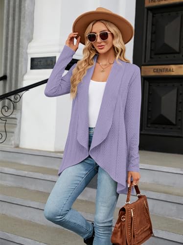 Cardigan for Women Long Sleeve Sweaters Casual Lightweight Knit Open Front Fall Fashion Outfits2