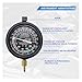UHANBUT Fuel Pump and Vacuum Tester Gauge, Car Carburetor Leak Diagnostics Tester Kit, Universal Pressure Testing Meters for Automotive Engine Fuel System