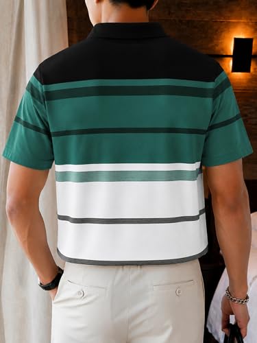 Image of Noble Monk Men's Regular Fit Polo Neck T-Shirt | Half Sleeve