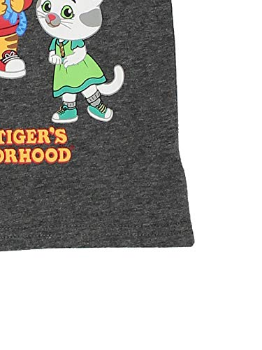 Daniel's Tiger Neighborhood Toddler Boys Short Sleeve Tee (4T, Dark Grey) #TOP4