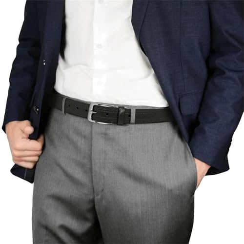 Men's PU Leather Belt with Vintage Pin Buckle Casual Cowhide Strap for Jeans Waist Accessory for Daily Wear3