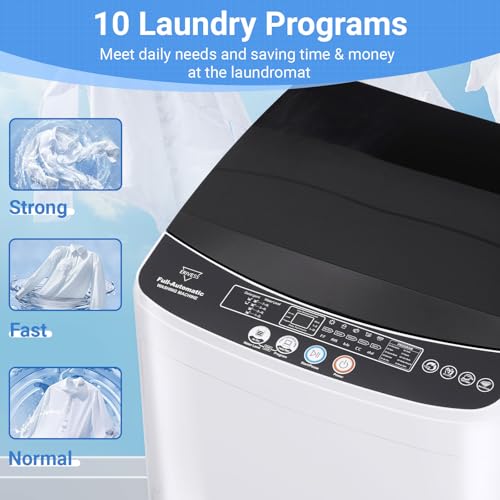 Erivess 2.0 Cu.Ft Full Automatic Washer & 1.6 Cu.Ft Compact Dryer Combo Set - Image 3