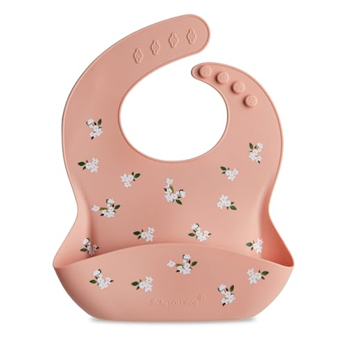 Image of Loulou Lollipop Soft, Waterproof Silicone Feeding Bib for Babies and Toddlers