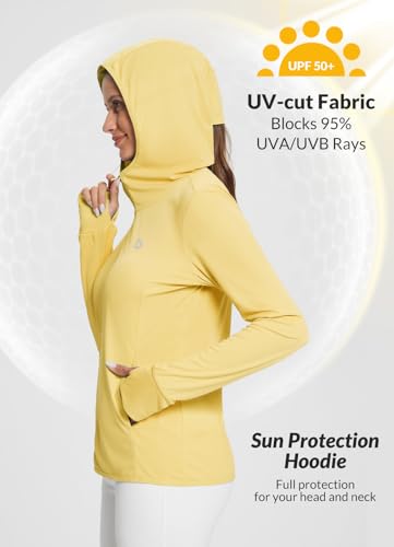 Image of baleaf Women's Sun Protection Jacket Hoodie Clothing Lightweight Long Sleeve Sun Cover Up Shirt