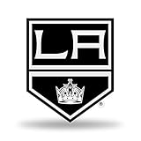 Rico Industries unisex NHL Los Angeles Kings Team Spirit Magnet Auto Emblem, Black, White, 6.25 X 4.5- US