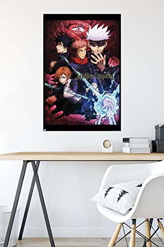 Jujutsu Kaisen - One Sheet English Wall Poster, 34L" x 22.4W", Unframed Version