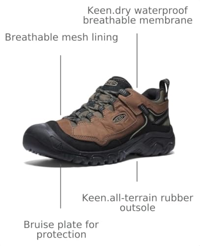 Image of KEEN Men's Targhee 4 Low Height Durable Comfortable Waterproof Hiking Shoes