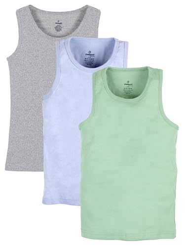 Image of KiddoPanti Boys 100% Cotton Rib Vest Pack of 3