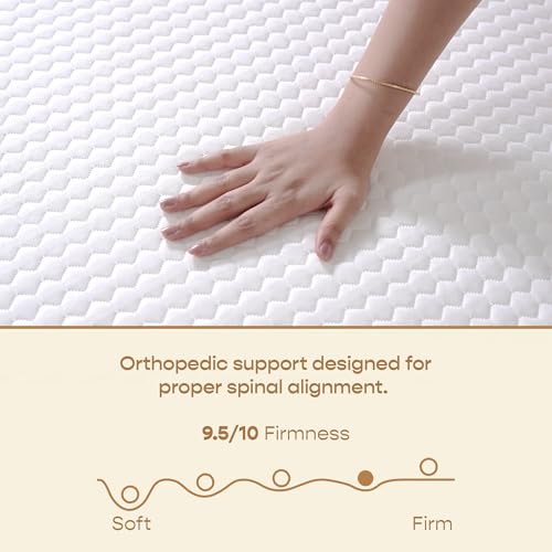 Image of SleepyCat Latex Ortho Mattress | Firm Pinhole Latex Mattress for Back Support | Orthopedic Bed Mattress | 10 Year Warranty (Double Size, 72x48x5 Inch)