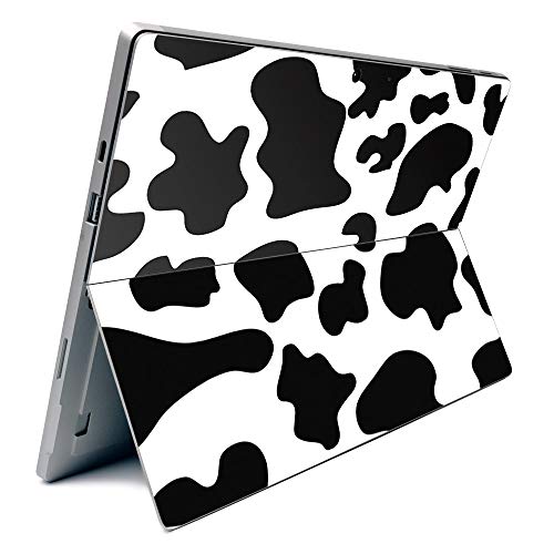 Image of MightySkins Carbon Fiber Skin for Microsoft Surface Pro 7 - Cow Print | Textured Carbon Fiber Finish | Easy to Apply, Remove, and Change Styles | Made in The USA (CF-MISURPR7-Cow Print)
