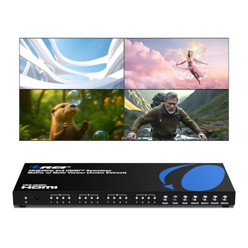 OREI Quad HDMI Matrix Switcher (4 in 4 Out)