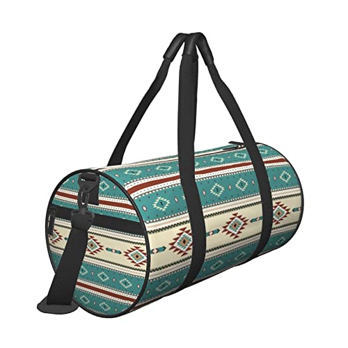 Native Indian Western Tribal Sports Gym Bag Travel Duffel Bag For Men Women With Adjustable Strap #TOP1