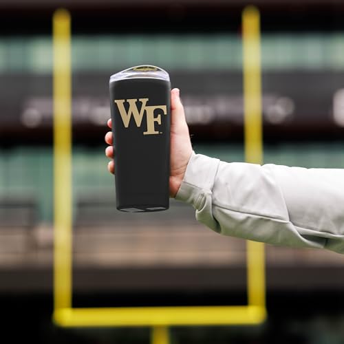 Image of Logo Brands NCAA 20 oz Powder Coat Stainless Tumbler -Double-Wall Insulated Everday Tumbler for Hot or Cold Drinks, High Lip Lid, Team Color
