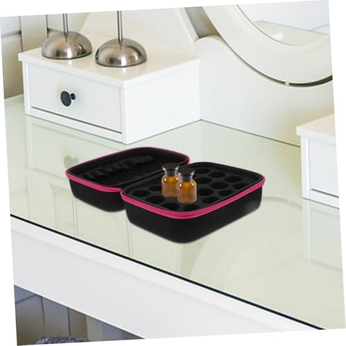 Mallette huiles essentielles de transport avec 15 compartiments de stockage rose - 5