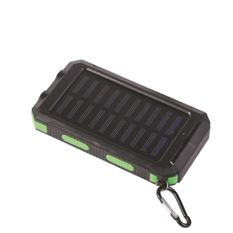 Image of Waterproof Solar Power Bank 20000mAh with Compass and Dual USB Ports Ultra Thin Design