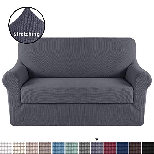H.VERSAILTEX Loveseat Slipcover 2 Piece Stretch Loveseat Cover Couch Cover|Sofa Cover for Loveseat
