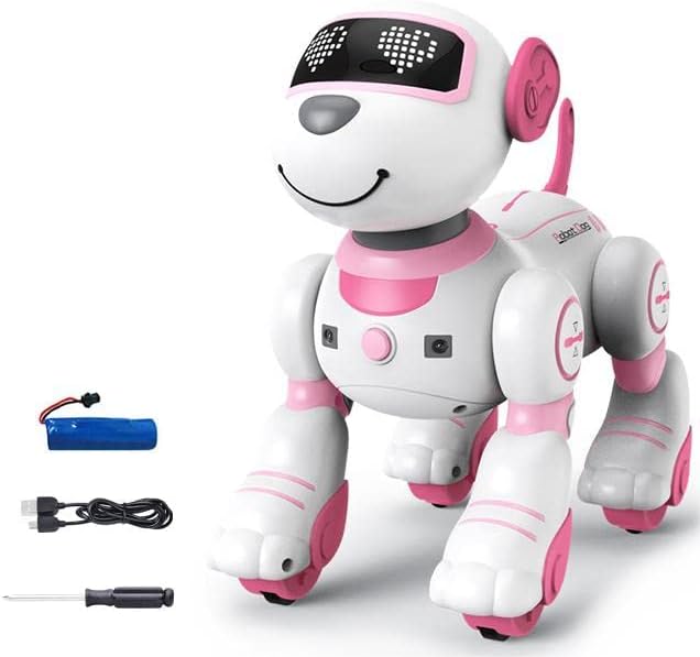 Robot de juguete para perros con control remoto para niños, robot inteligente interactivo programable, con función de canto, baile y caminata, robot