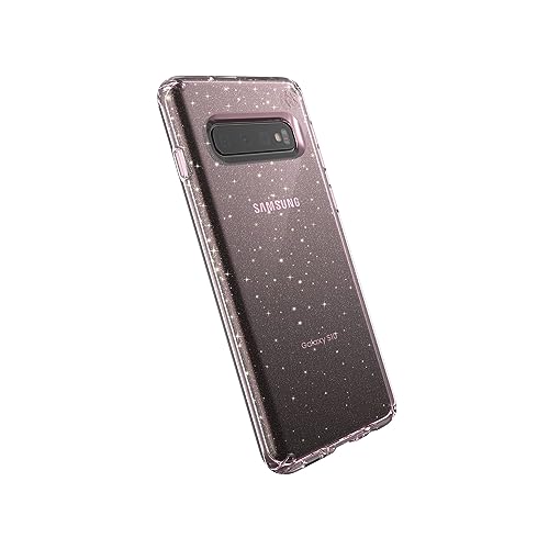 Coque Galaxy S10 Speck paillettes or rose pour briller en soirée