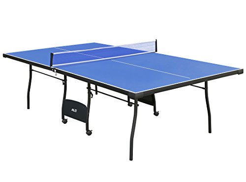 hlc Blue Folding Full Size Table Tennis Table Professional Tournament Ping Pong Set with Net