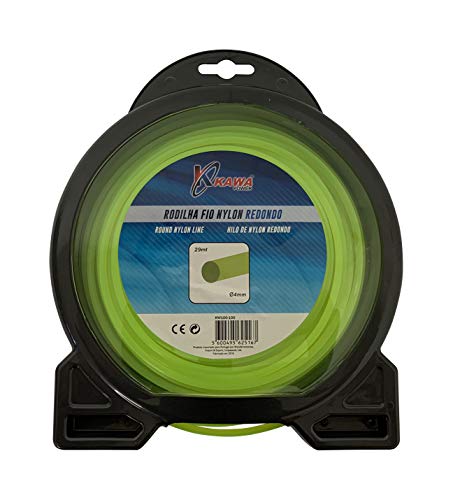 Kawapower Filo di nylon per decespugliatori rotondo 4MM X 29mt