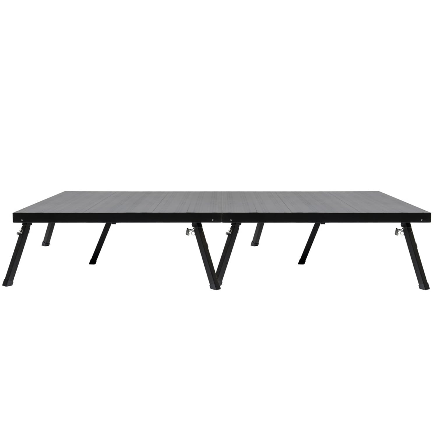 4'x8' MYSTAGE 2 Stage Platform - Portable, Folding Lightweight Aluminum Performance Deck with Adjustable Height 17"-28" - US Patented Design
