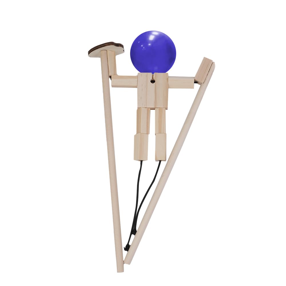 Namvo Balloon Bamboo Man Battle - Juego de esgrima de Mesa de Madera para Dos, Incluye 100 Globos, Divertido Duelo Interactivo con Amigos, Ideal para reuniones sociales y Eventos