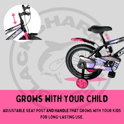 Image of BLACK SHARK Aqua Bikes for Kids Bike Brake | Bicycle for Boys & Girls | Frame | 90% Pre-Assembled |