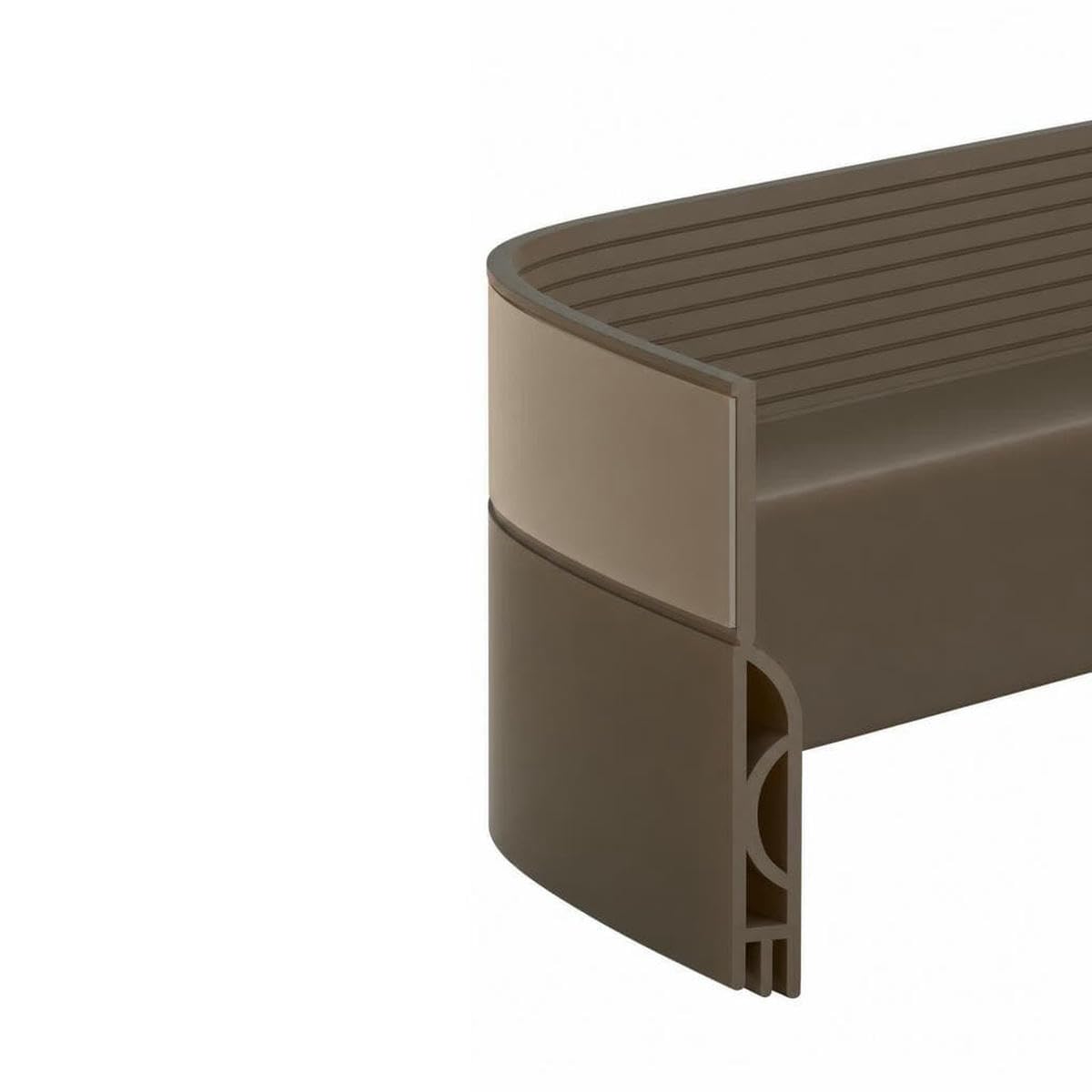 1/2M Door Draft Stopper Door Sweep for Bottom of Door Weather Stripping Door Bottom Seal Blocker Air Noise Under Door Gap Filler-2m-Brown