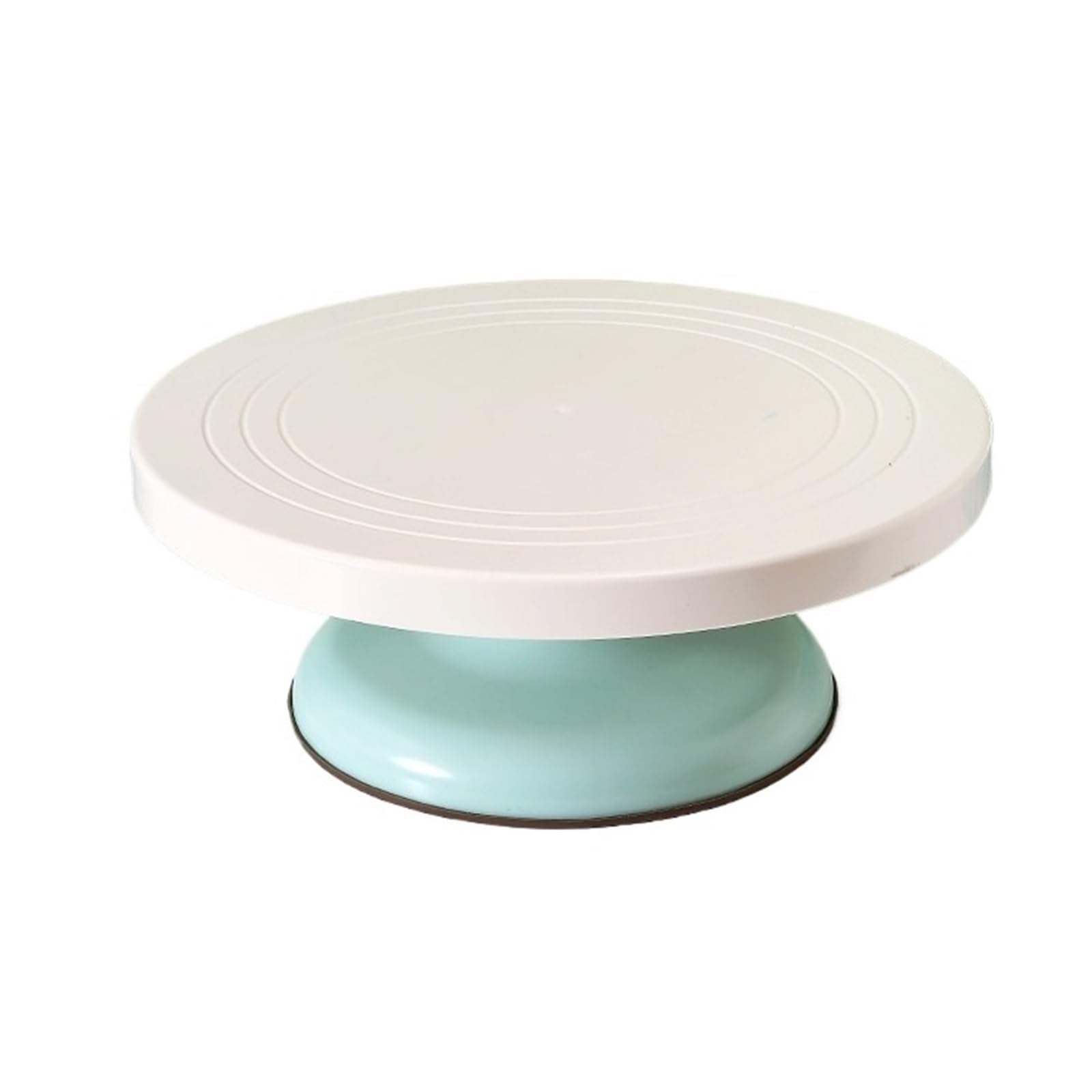 Alzata rotante in plastica antiscivolo per torte, set di accessori da cucina, strumenti per la preparazione di torte (verde)