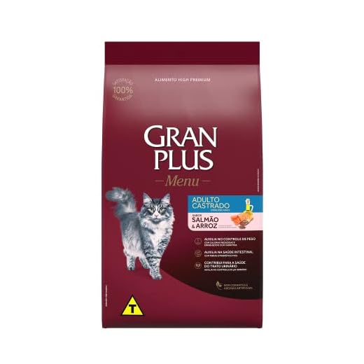 GRANPLUS GATOS CASTRADO SALMÃO E ARROZ 1X10,1kg